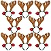 Max Fun Christmas Headbands Reindeer Antlers Headband Xmas Decoration Costume Hairbands for Christmas Parties Holiday Favors Photo Booth(Pack of 8)