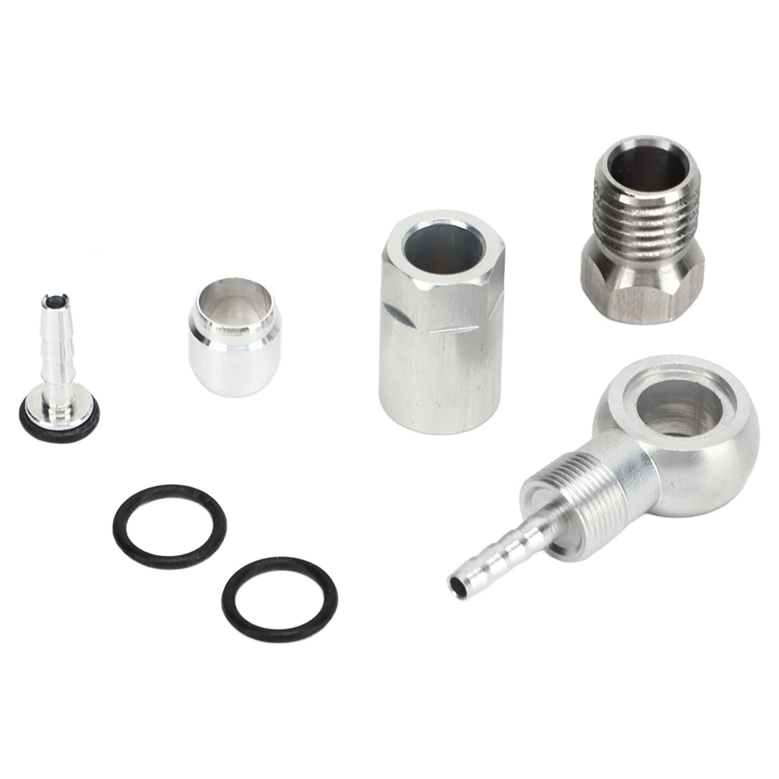 Alomejor Kit de Inserciones de Conexión de Oliva para Manguera Hidráulica de Bicicleta, Montaje de Inserción de Manguera de Freno para R1 R1R RR1 RX, Modificación DIY