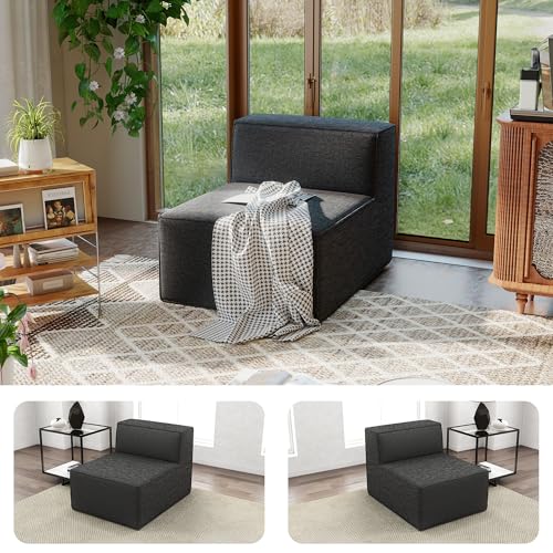 KOBY HOME 38“ Modular Sectional Sofa Convertible Cube Thick Couch