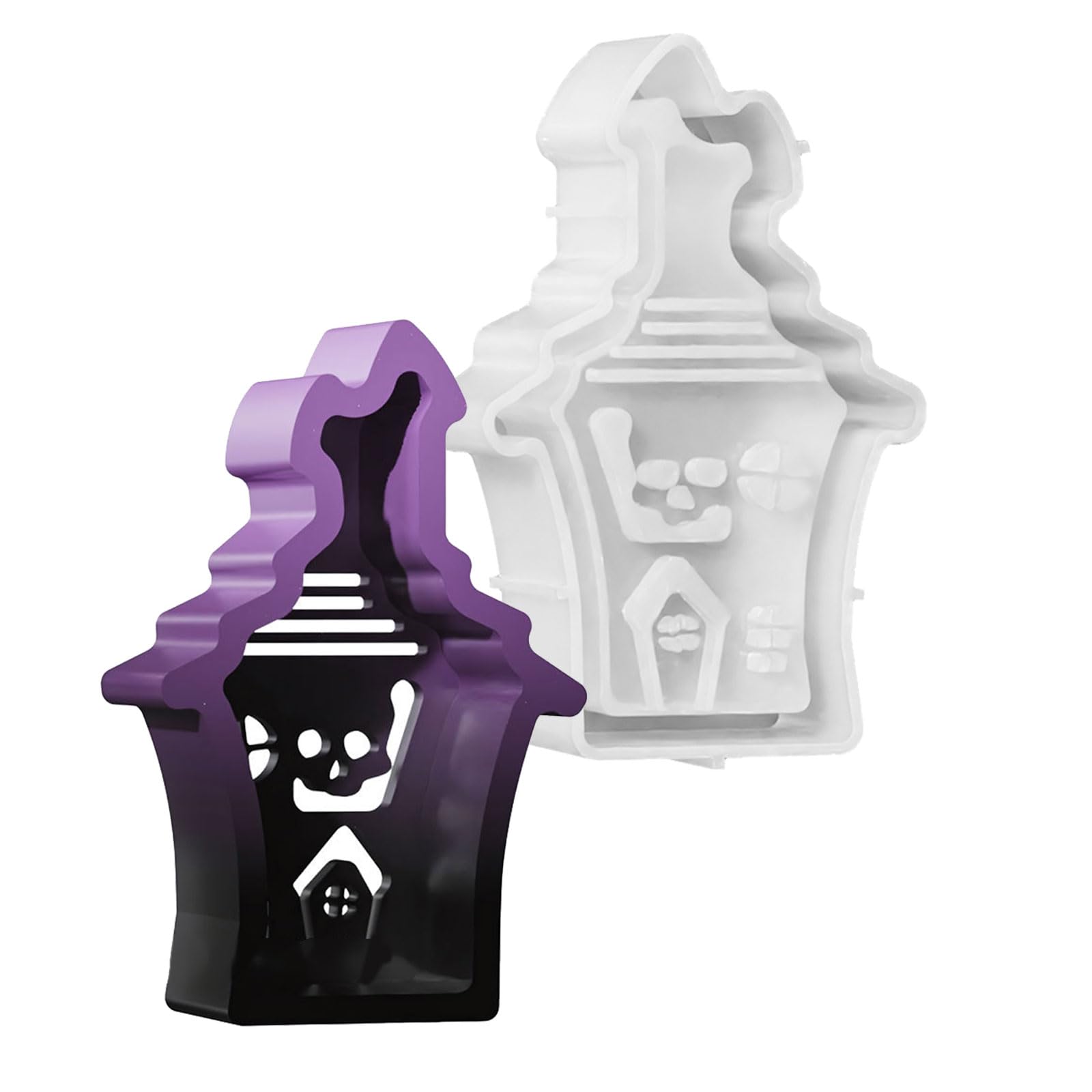 Halloween Silicone Making Ghosty Mansion Stands with Food Safe Craft