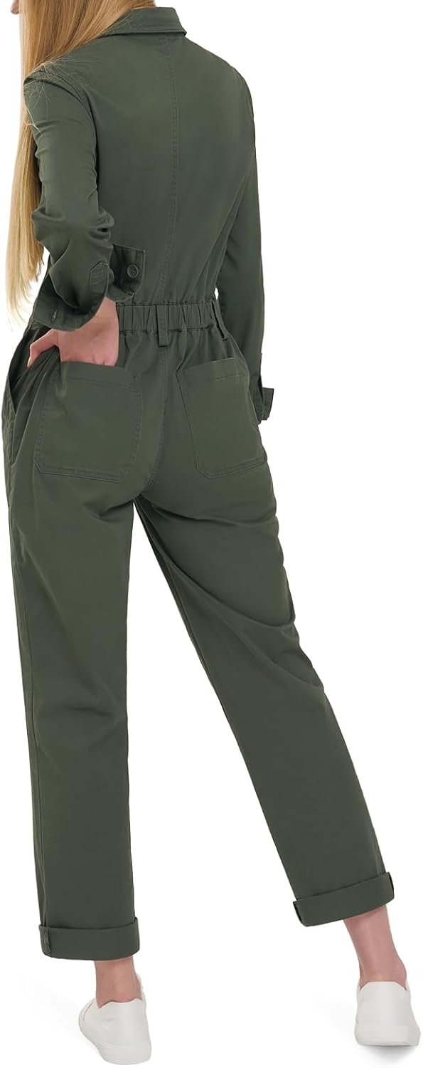 HISEA Casual Coveralls for Women, Women's Work Jumpsuit with Long Sleeve, Loose-Fit Overalls for Women with Pockets, Winter - Image 2