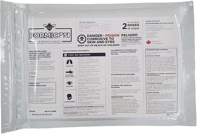 Cutler Supply-NOD Apiary Products Formic Pro - 2 Doses - 4 Strips