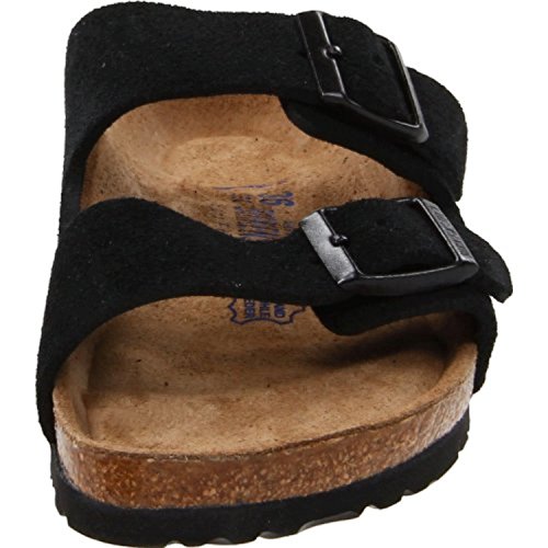 Image of Birkenstock Arizona Soft Footbed Black Suede Narrow Width - EU Size 44 / Men's US Size 11-11.5