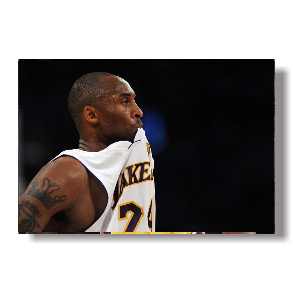 Mengyun Store Kobe Bryant Poster Wall Art Canvas Painting Print Nordic Basketball Player Wall Pictures For Boys Bedroom No Frame B283(40X60Cm)