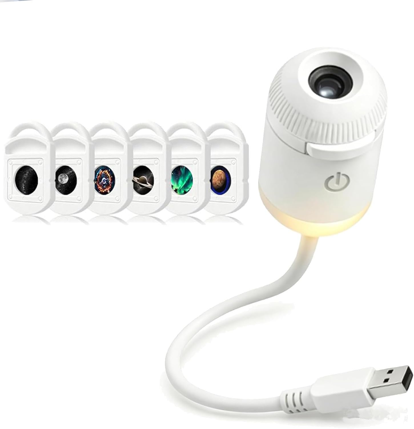 5d Holographic Night Light Projector, Ocean and Starry Sky Projection Lamp, Plug-and-Play HD Star Projector, Galaxy Ceiling Projector, Smart Ambient LED Ceiling Projector for Bedroom (6 Films)