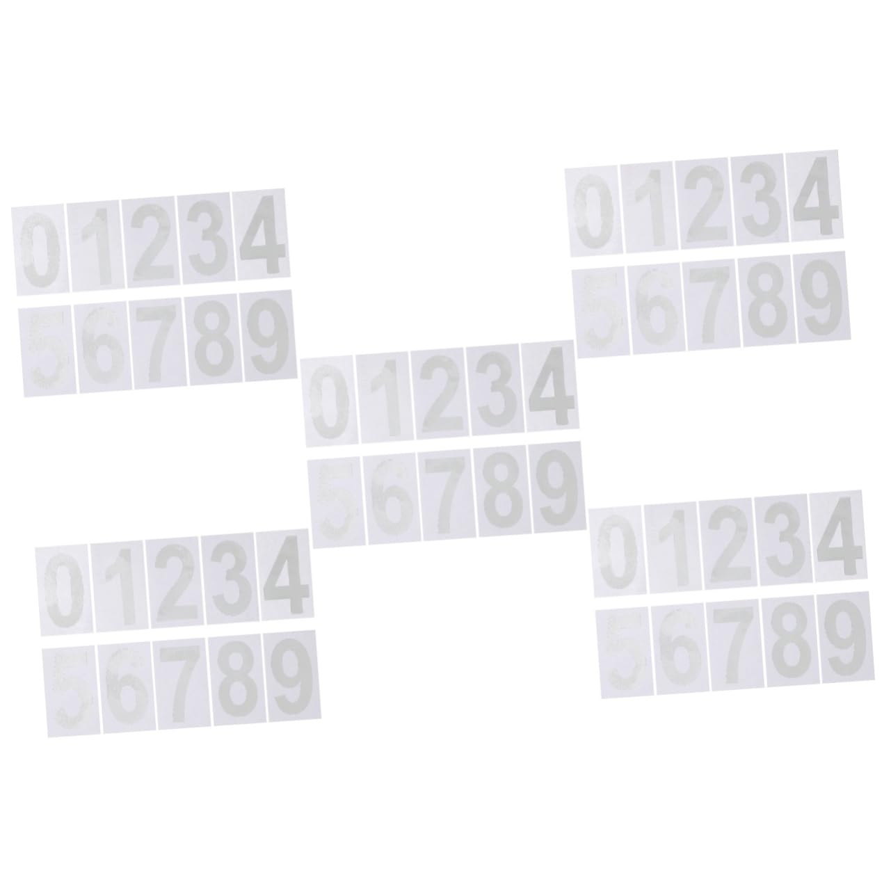 Hemobllo 25 Ensembles Numéro de boîte aux lettres externe boîte aux lettres stickers autocollant de numéro de maison etiquette autocollante autocollants numéros dadresse stickers la nuit