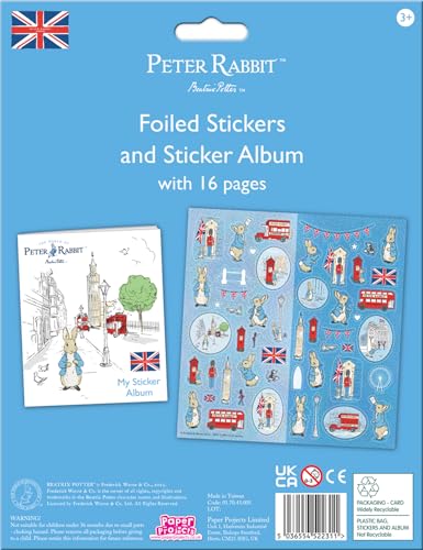 Peter Rabbit Sticker Collection and Album, Featuring London Scenes, Blue - Image 2