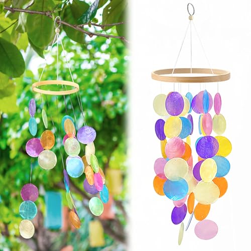 Muschel Windspiele, Regenbogenmuschel-Windspiele, Hängend Muschel...