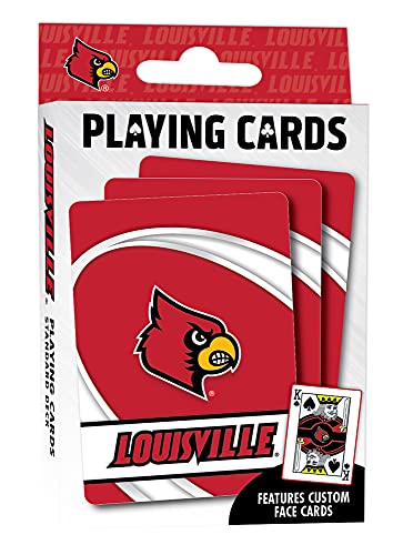 Image of MasterPieces Family Games - NCAA Louisville Cardinals Playing Cards - Officially Licensed Playing Card Deck for Adults, Kids, and Family