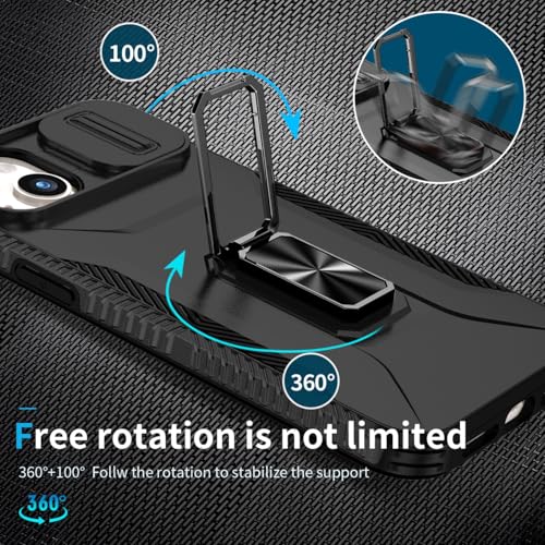 Coque iPhone 14 Plus pour éviter les rayures écran et objectifs - Étui noir antichoc - 5