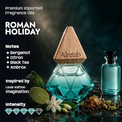 Image of Car Air Freshener | 15ml Refillable Perfume Oil with Wooden Diffuser Hanging Pod | Fragrance Inspired by Imagination | Long Lasting Car Perfume | 60+ Days