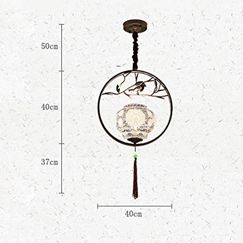 Lustre chinois oiseau pour balcon et restaurant moderne - 5