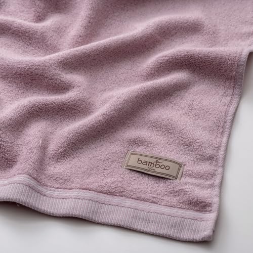 Image of Spread Spain Bamboo Hand Towel, Ultra Soft, Absorbent & Quick Dry, 360 GSM, Towel for Daily use, Gym, Pool, Travel, Sports and Yoga, 40cms x 60cms, Pack of 1 (Orchid)