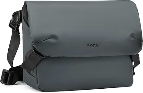 KONO Umhängetasche Für Männer - Wasserdichte Messenger Bag Aus Polyester Für Arbeit & Reisen