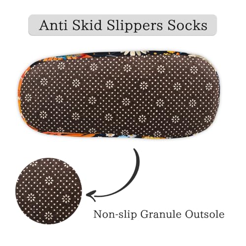 Colorful Butterflies Daisy Slippers for Women Slipper Socks Soft Fuzzy House Slippers Shoes for Indoor Bedroom, Winter Cozy Christmas Gifts4