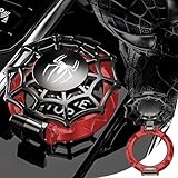 Original | Push Start Button Cover, Spiderman Car Engine Start Stop Button Cover Protector, Cool Car Accessories Interior Decor Sticker Decals Motorcycle Key Ignition Switch Cover, Black&Red