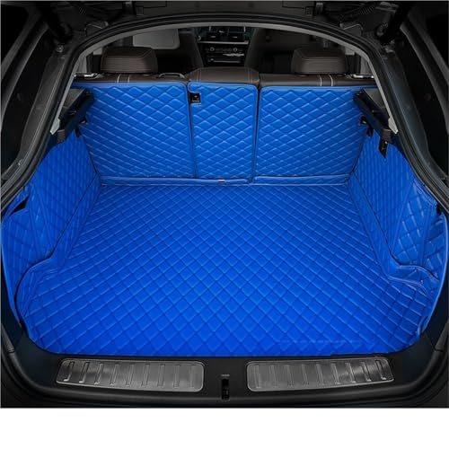 Tapis de coffre voiture Kia Sorento 5 places 2015-2018 revêtement luxe bleu intégral