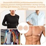 Ymapinc 50 par, 100 sztuk, sportowe pokrowce na sutki, męskie, odporne na tarcie, oddychające, odporne na pot i komfort, do biegania, fitnessu, codziennego noszenia
