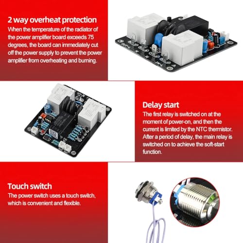 Module de démarrage progressif haute puissance AC pour commutateur audio stable