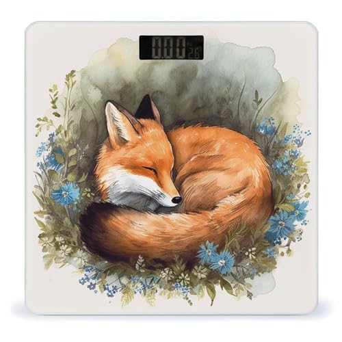 Báscula Digital de Vidrio Templado A Sleeping Fox miniatura 1