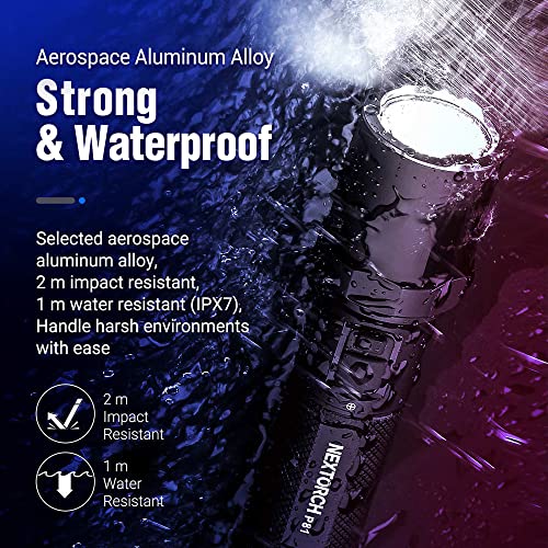 Nextorch 2600 Lumens Rechargeable Led Flashlight Mini Handheld Light Usb Rechargeable For Police Law Enforcement Hunting Camping(P81) #TOP7