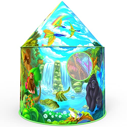 Impirilux Jungle Kids Play Tent Playhouse | Pop Up Fort For Boys And Girls With Storage Bag #TOP3