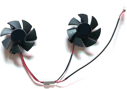 REMSEY Ventilador de GPU GeForce GTX 1650 GTX1050 de 1.811 in, 2 pines, compatible con ZOTAC GTX 1050Ti-4GD5 Mini Gaming GTX 1650 de perfil bajo