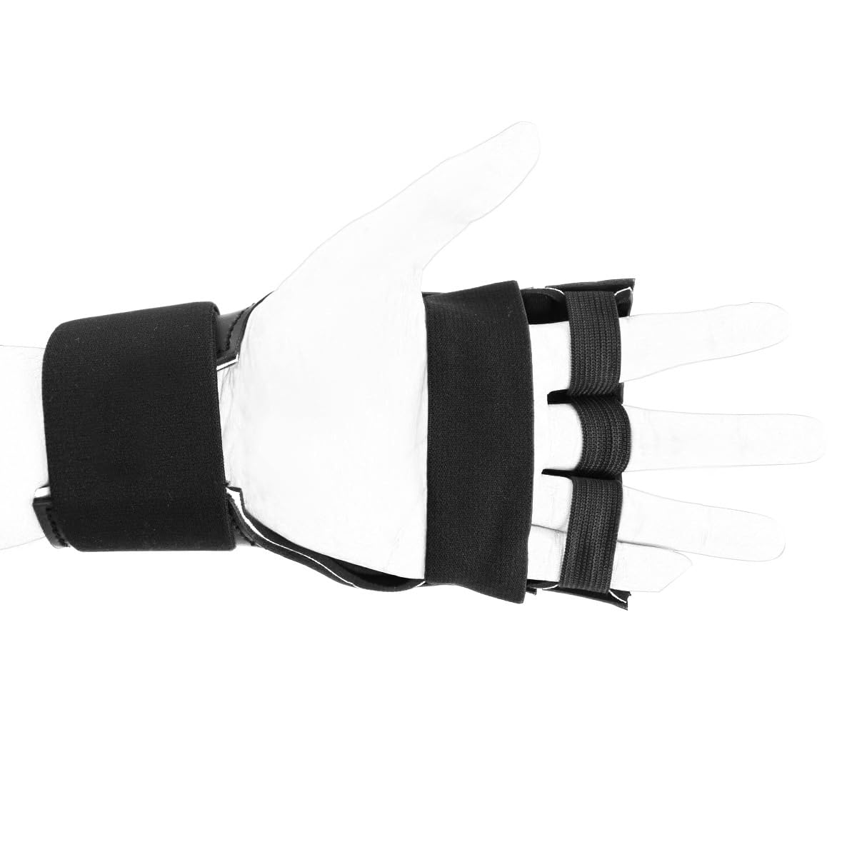 Dog Paw Crawl Glove PU Leather Paw Padded Mittens Halloween Christmas Costume Accessories: Black-white