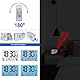 Queta Projektionswecker Digital Uhr mit Zeit Temperatur Projektion, mit Dual-Alarm, Luftfeuchtigkeit, Snooze, Timer, Kalender, USB-Anschluss (Silber)