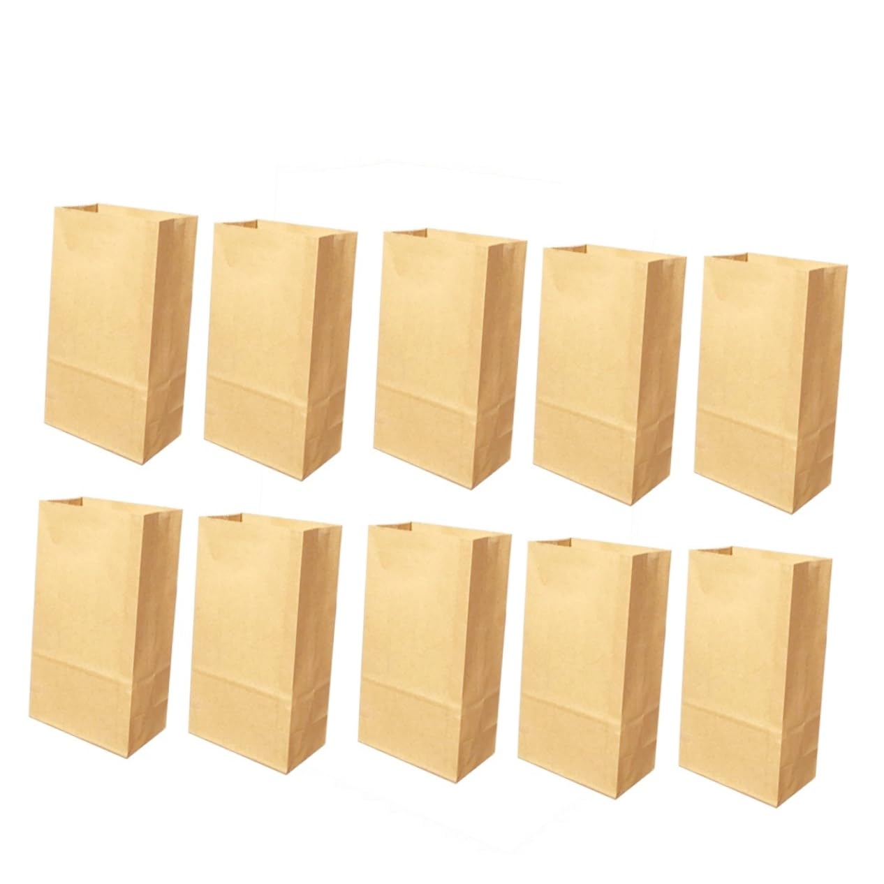 Bolsas de papel kraft alimenticio para meriendas escolares y almuerzos de oficina
