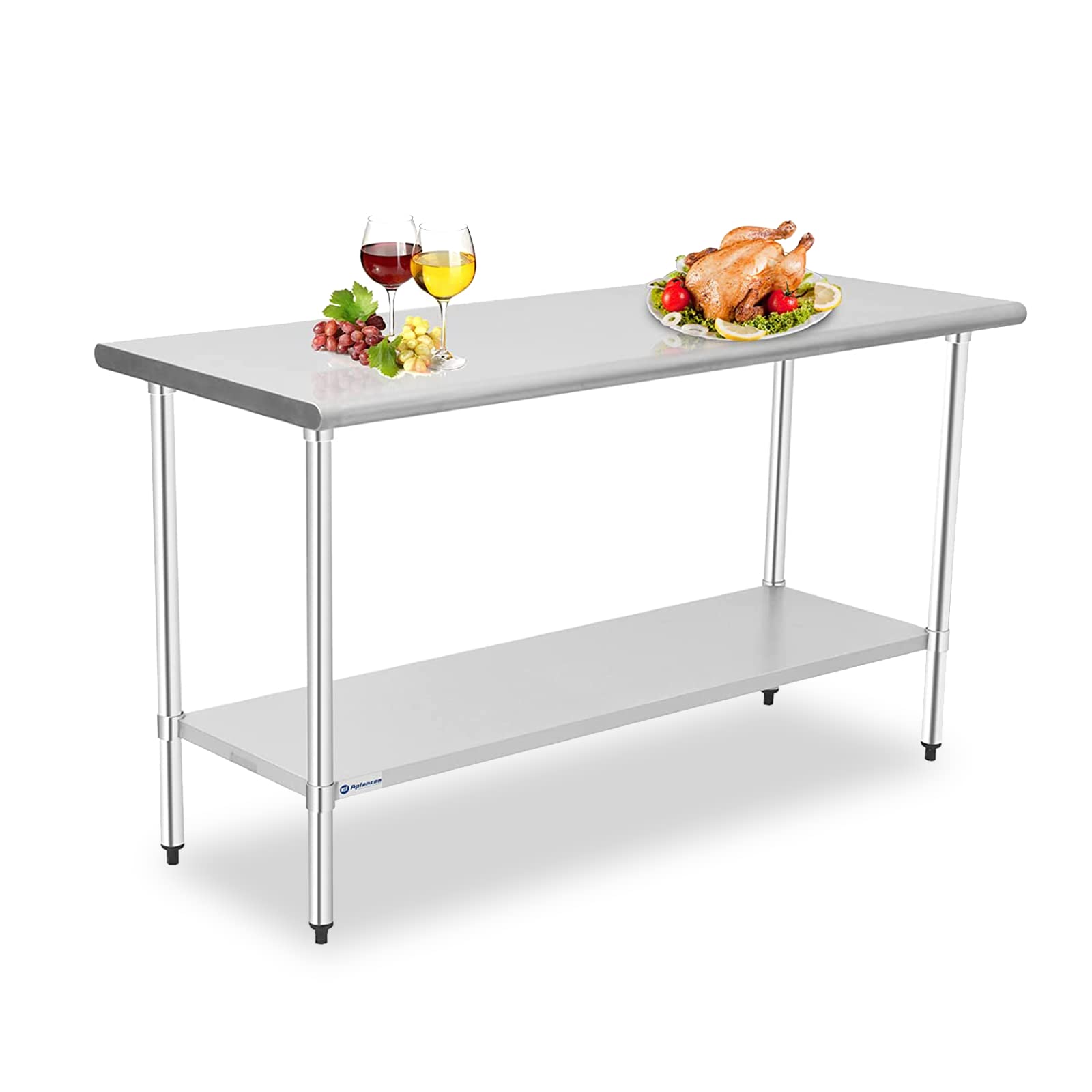 Buy ancee Stainless Steel Table, 60 x 24 Inches Prep & Work Table with