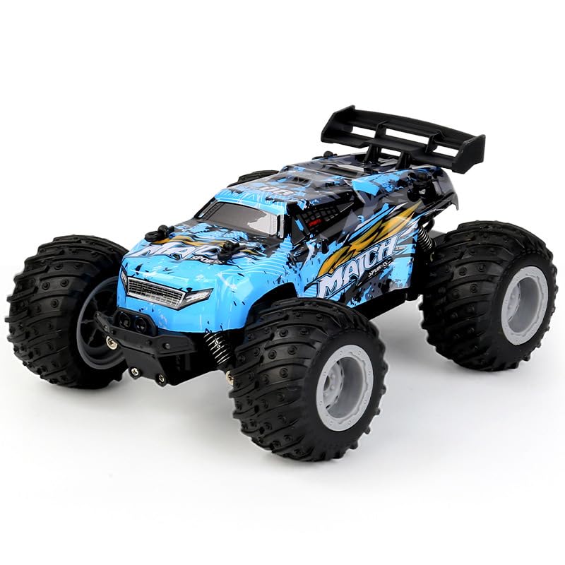 Kizeefun Coche teledirigido,2.4GHz Coche RC de Alta Velocidad Buggy Todoterreno 40 km/h con Luces