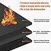 Ligebul Silicone Stove Mat for Glass, Electric & Induction Stoves - 31x24in Protector Covers - Black