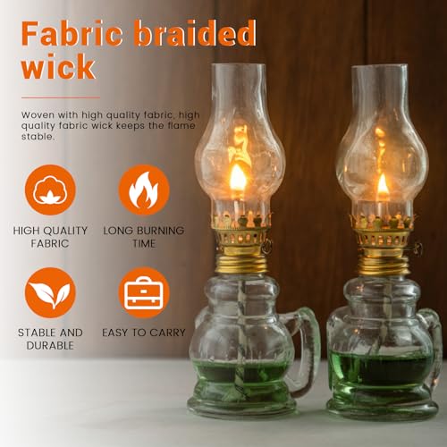 100 piezas de mechas trenzadas para lámparas de aceite 6 mm x 20 cm miniatura 4