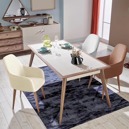 Housse de chaise élastique extensible avec accoudoirs lavable - 8