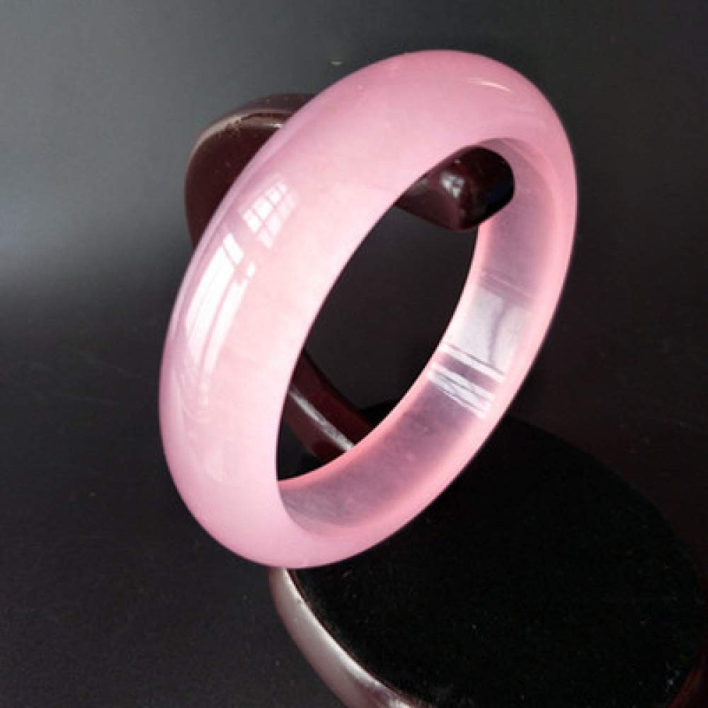 Bracelet en jade quartzite rose idée cadeau femme avec écrin - 8