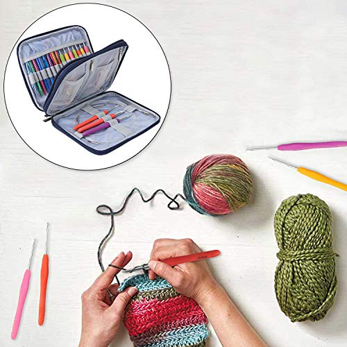 image for Teamoy Organizer Case for Interchangeable Circular Knitting Needles, C