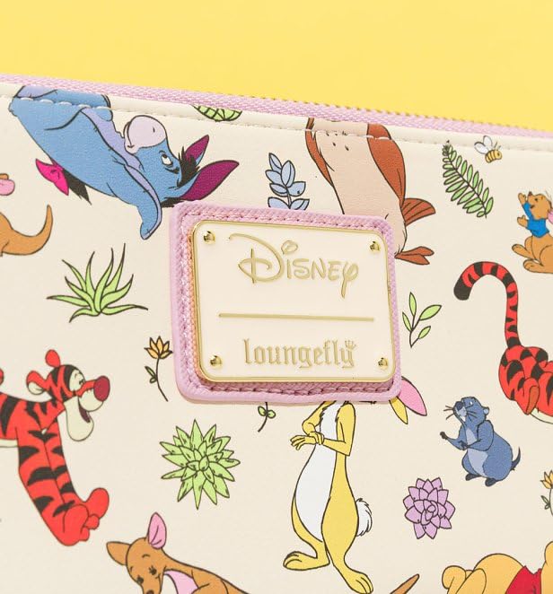 Loungefly Disney Wallet Winnie the Pooh Eeyore Friends Zip Clutch Faux-Leather3