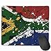 Produktbild Whecom Paint Daubs South African Flag Anti-Slip Personality Designs Gaming Gaming Mauspad Black Cloth Rectangle Mousepad Art Natural Rubber Mouse Mat with Stitched Edges 9.8x11.8 Inch