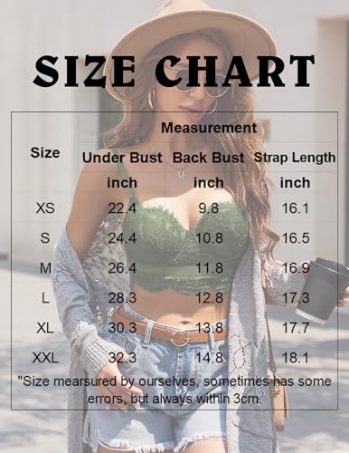 Image of Avidlove Lace Bralettes for Women Y2k Strap Bustier Cami Top V Neck Camisole Lingerie