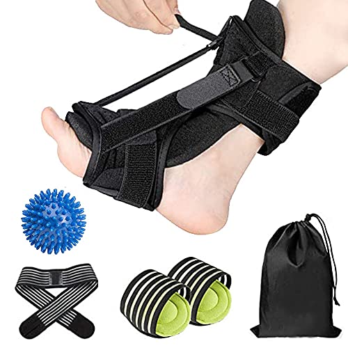 Jaragar Fußstütze, orthopädische Fußstütze, für Herren und Damen, verstellbare Nachtschiene bei Plantarfasziitis, Fußgewölbeschmerzen, Achillessehnenentzündung, Unterstützung Cover