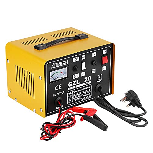 Car Battery Charger, 12V/24V 20A 20Amp Heavy Duty Battery Charger, Ideal for Various Vehicle Cars Vans Tractors Lead-acid Batteries - 8