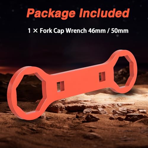 Image of EVRBUL Motorcycle Fork Cap Wrench 46mm / 50mm Dirt Bike Fork Cap Tool compatible with Suzuki RMZ 250 450 RM250 CRF 250R 450R 450X