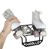 MEOLLO Rollschuhe Wandhalterung (100% Stahl) (weiß)