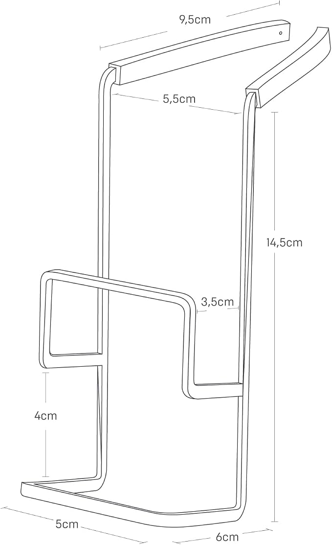 Portaesponjas colgante para grifo YAMAZAKI Home Tower - Organizador de cocina para fregadero - Doble - Acero miniatura 3