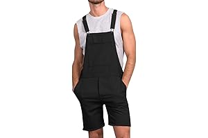 Men's Casual Bib Overall Shorts: Premium Cotton Overalls for Unmatched Comfort and Style