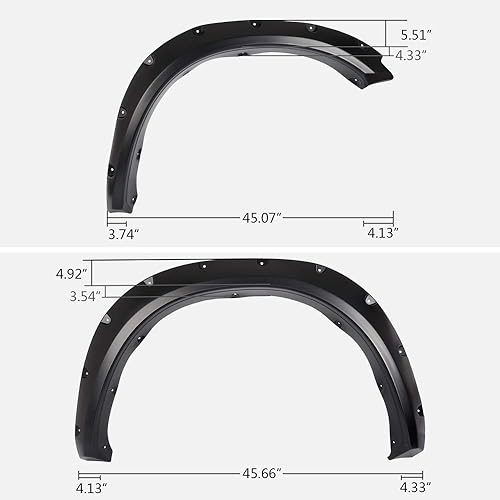 Miniatura 3 de GRAND ORANGE Guardabarros compatibles con Dodge Ram 1500 2009-2018 Ajuste para Ram 1500 Classic 2019-2022 (excluye RT y Rebel) Accesorios de