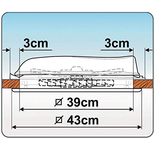 Oblò Da Tetto Fiamma Vent Crystal - Design Aerodinamico, Inversione Flusso Aria, Per Camper E Van - Foto 3
