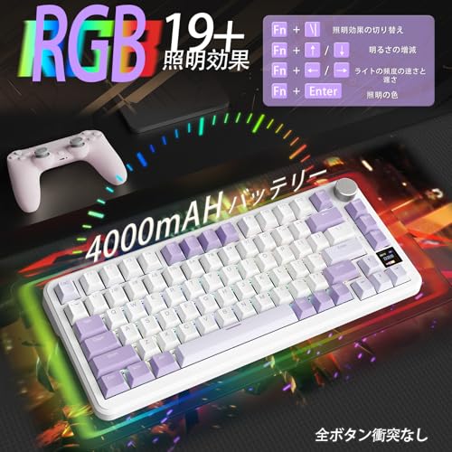 ZIYOU LANG ZIYOU LANG×ATTACK SHARK X85PRO ゲーミングキーボード の商品画像 7