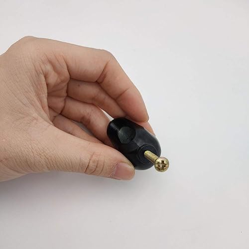 Miniatura 3 de JfwuHap 6 manijas de gabinete, tiradores de gabinete con cabeza de calavera, manijas de cajón, pomos de cajón de esqueleto negro, manija de muebles